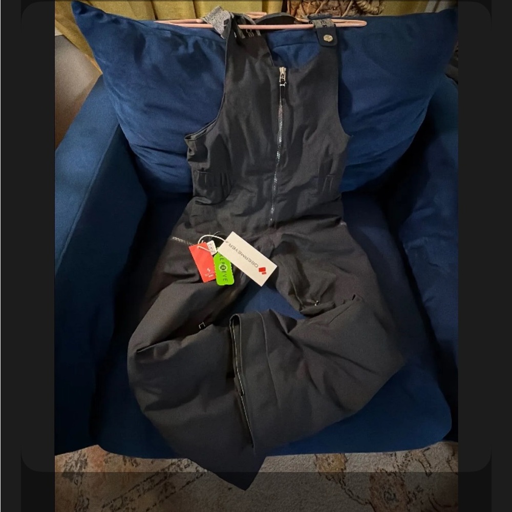 Obermeyer Charcoal Zip-Up Overalls